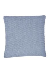 Drift Home 'Hayden' Filled 100% Cotton Basket Weave Cushion in Blue - Size: 43 cm x 43 cm - thumbnail 2