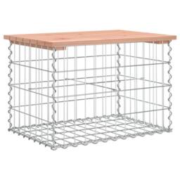 Berkfield Home Beautiful Garden Bench Gabion Design 63x44x42 cm Solid Wood Douglas in Brown - Size: 63 x 44 x 42 cm - thumbnail 5