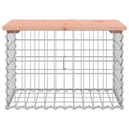 Berkfield Home Beautiful Garden Bench Gabion Design 63x44x42 cm Solid Wood Douglas in Brown - Size: 63 x 44 x 42 cm - thumbnail 1