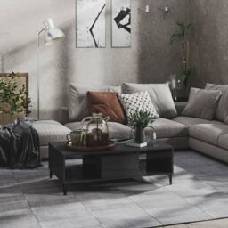 Berkfield Home Coffee Table High Gloss Grey 103.5x60x35 cm Engineered Wood