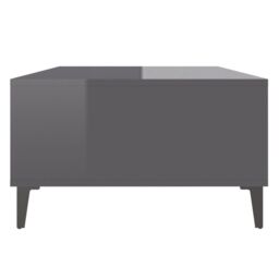 Berkfield Home Coffee Table High Gloss Grey 103.5x60x35 cm Engineered Wood - thumbnail 6