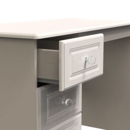 Ready Assembled 2 U Stratford 3 Drawer Desk (Ready Assembled) in Taupe - thumbnail 5