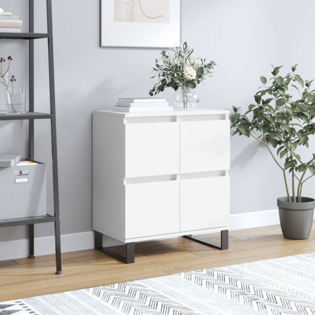 Berkfield Home Sideboard White 60x35x70 cm Engineered Wood - Size: 60 x 35 x 70 cm - image 1