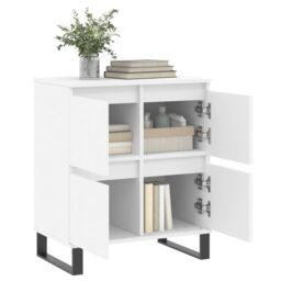 Berkfield Home Sideboard White 60x35x70 cm Engineered Wood - Size: 60 x 35 x 70 cm - thumbnail 4