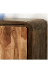 IH Design Auckley Acacia Wood & Metal Sideboard with Adjustable Shelf in Brown - thumbnail 4