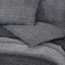 Berkfield Home Duvet Cover Set Dark Grey 140x200 cm Cotton - thumbnail 5