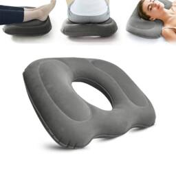 Kelvenix Inflatable Donut Ring Cushion in Grey - Size: 100 cm x 190 cm - thumbnail 4