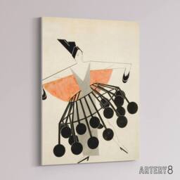 "Artery8 Alexandra Exter Sketch Woman's Fashion Canvas Wall Art Print in Beige - Size: W18"" x H24""" - thumbnail 2