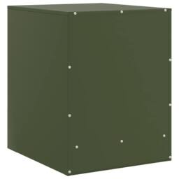 Berkfield Home Bedside Cabinets 2 pcs Olive Green 34.5x39x44 cm Steel - thumbnail 9