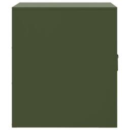 Berkfield Home Bedside Cabinets 2 pcs Olive Green 34.5x39x44 cm Steel - thumbnail 8