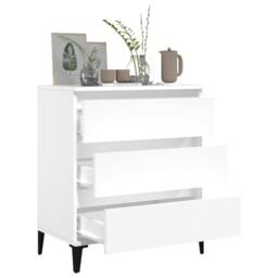 Berkfield Home Sideboard White 60x35x70 cm Engineered Wood - Size: 60 x 35 x 70 cm - thumbnail 4