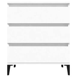 Berkfield Home Sideboard White 60x35x70 cm Engineered Wood - Size: 60 x 35 x 70 cm - thumbnail 5