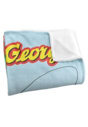Universal Curious George Kite Flying George Silky Touch Blanket 152x127cm in White - Size: 152x127 cm - thumbnail 3