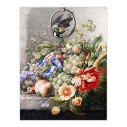 "Artery8 Henstenburgh Flowers Fruit Great Tit & a Mouse Wall Art Print - Size: W12"" x H16""" - thumbnail 1