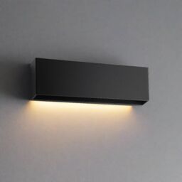CGC Lighting Darna Black Slim LED Outdoor Wall Light Up & Down 4000k Natural White IP65 - thumbnail 4