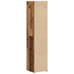 Berkfield Home Highboard Old Wood 40x42.5x185 cm Engineered Wood in Brown - thumbnail 8
