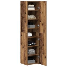 Berkfield Home Highboard Old Wood 40x42.5x185 cm Engineered Wood in Brown - thumbnail 3