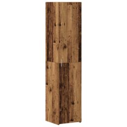 Berkfield Home Highboard Old Wood 40x42.5x185 cm Engineered Wood in Brown - thumbnail 2