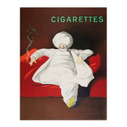 Artery8 Leonetto Cappiello Framed Wall Art JOB Vintage Advert Relaxing Man in Red - Size: A4 - thumbnail 3