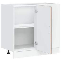 Berkfield Home Sink Base Cabinet Smoked Oak Engineered Wood in Brown - thumbnail 5
