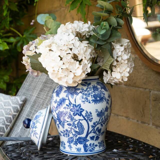 Madison & Mayfair Large Blue & White Ginger Jar - image 1