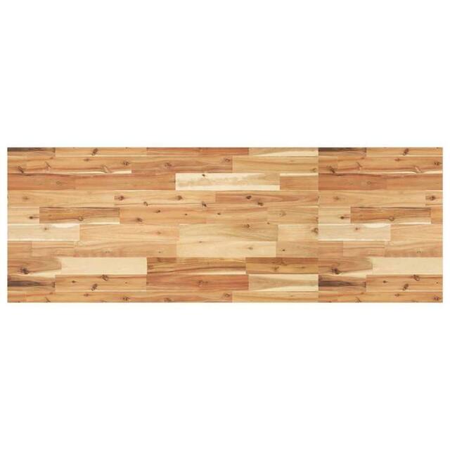 Berkfield Home Table Top Rectangular 160x50x2 cm Solid Wood Acacia in Brown - Size: 160 x 50 x 2 cm - image 1