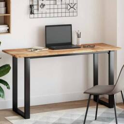 Berkfield Home Table Top Rectangular 160x50x2 cm Solid Wood Acacia in Brown - Size: 160 x 50 x 2 cm - thumbnail 2