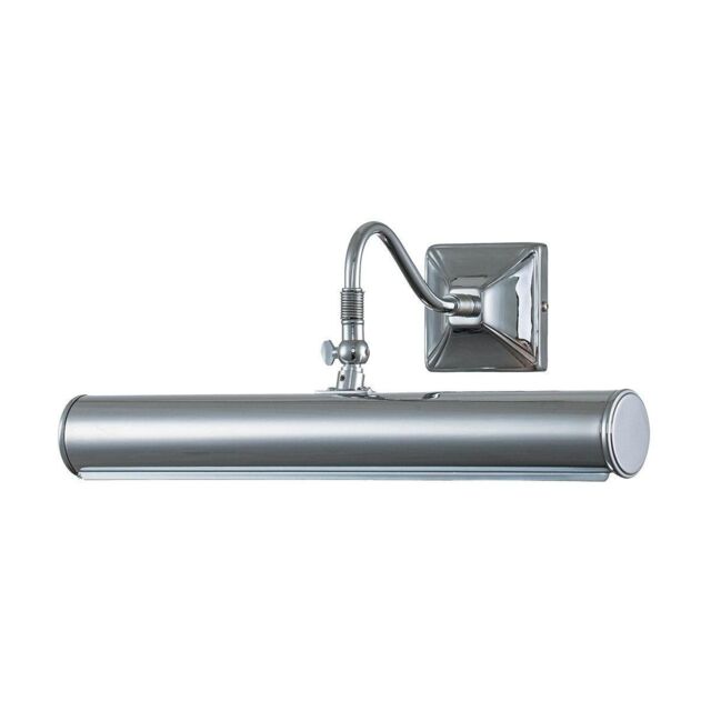 Netlighting Picture Light 2 Light Large Picture Wall Light Polished Chrome E14 in Grey - image 1