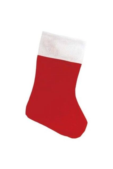 KDMD Plush Christmas Basic Felt Stocking 18 Inch 6 Pack in Red - image 1