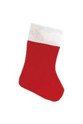 KDMD Plush Christmas Basic Felt Stocking 18 Inch 6 Pack in Red - thumbnail 2