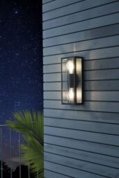 Eglo Alamonte 1 Metal IP44 Outdoor Wall Light in Black - thumbnail 3