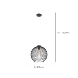 Eglo Venezuela Black Steel Pendant Light - thumbnail 4