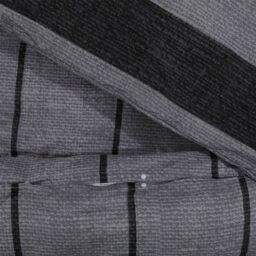 Berkfield Home Duvet Cover Set Dark Grey 155x220 cm Cotton - thumbnail 4