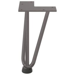 Berkfield Home Hairpin Table Legs 4 pcs Natural Steel 20 cm Solid Steel in Brown - thumbnail 5