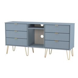 Ready Assembled 2 U Bexley 6 Drawer Sideboard (Ready Assembled) in Light Blue - thumbnail 4