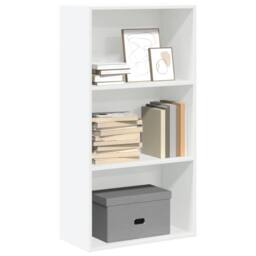 Berkfield Home Bookcase White 60x30x114 cm Engineered Wood - Size: 60 x 30 x 114 cm - thumbnail 1