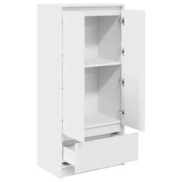 Berkfield Home Cabinet with Drawer White 55.5x34x119.5 cm Engineered Wood - thumbnail 5