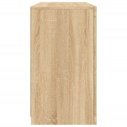 Berkfield Home Sideboard with LED Lights Sonoma Oak 123x37x67 cm in Brown - Size: 123 x 37 x 67 cm - thumbnail 7