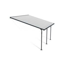 Palram Patio Cover Feria 4M Deep 4X4.2 Clear - L425 x W385 x H305 - Grey - thumbnail 1