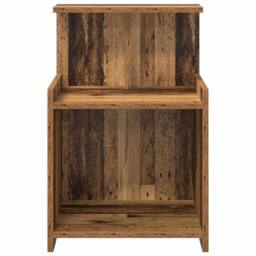 Berkfield Home Bedside Tables - 2 Pack - Old Wood - 40 x 35 x 60 cm - Engineered Wood in Brown - thumbnail 6