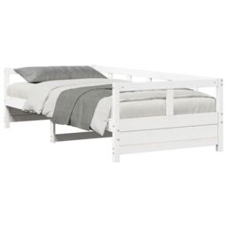 Berkfield Home Daybed without Mattress White 90x200 cm Solid Wood Pine - thumbnail 4