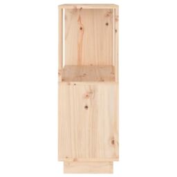 Berkfield Home Book Cabinet/Room Divider 51x25x70 cm Solid Wood Pine in Brown - Size: 51 x 25 x 70 cm - thumbnail 6