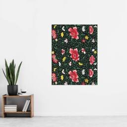 "Artery8 Owen Jones Elegant Chinese Flower Pattern Wall Art Print - Size: W12"" x H16""" - thumbnail 4