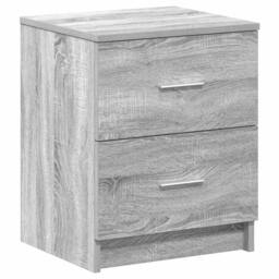 Berkfield Home Bedside Cabinets 2 pcs with 2 Drawers Grey Sonoma 40x36x50 cm - Size: 40 x 36 x 50 cm - thumbnail 6