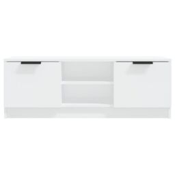 Berkfield Home TV Cabinet White 102x35x36.5 cm Engineered Wood - thumbnail 3