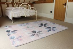 Benjamin Tate Design Colorful Pine Leaves Designer Rug in Natural - Size: Large - thumbnail 3
