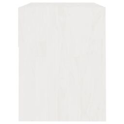 Berkfield Home Bedside Cabinet White 40x31x40 cm Solid Pinewood - Size: 40 x 31 x 40 cm - thumbnail 5