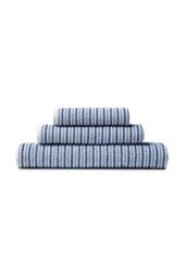 Catherine Lansfield 'Rice Weave Stripe' Cotton Hand Towel in Blue - thumbnail 4