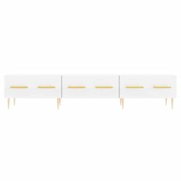 Berkfield Home TV Cabinet White 150x36x30 cm Engineered Wood - Size: 150 x 36 x 30 cm - thumbnail 5