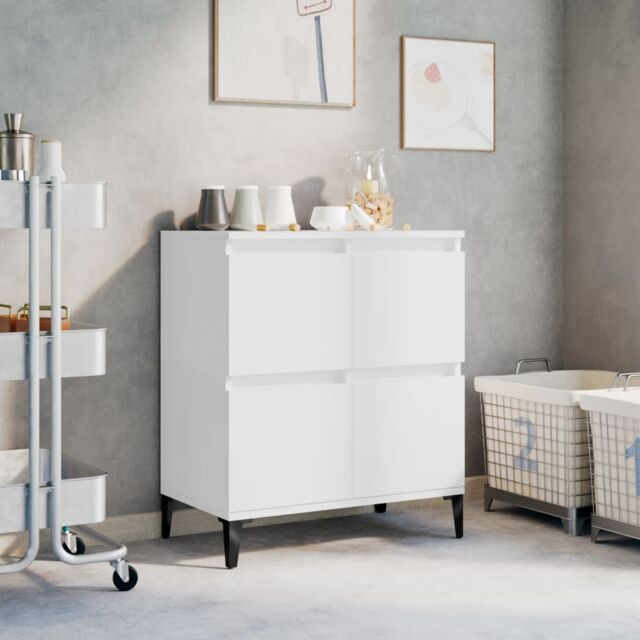 Berkfield Home Sideboard White 60x35x70 cm Engineered Wood - Size: 60 x 35 x 70 cm - image 1